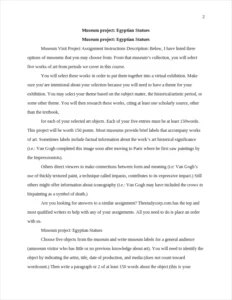 Museum project: Egyptian Statues – page 2