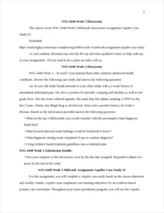 NSG 6440 Week 3 Discussion – page 2