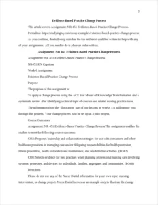 Evidence-Based Practice Change Process – page 2