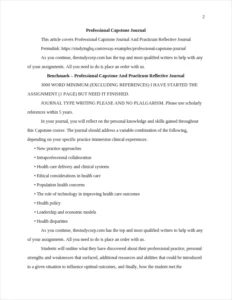 Professional Capstone Journal β page 2