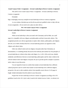 Servant Leadership in Diverse Contexts Assignment – page 2