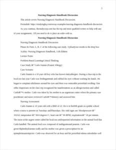 Nursing Diagnosis Handbook Discussion β page 2