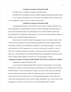Assignment Genogram: Hernandez Family – page 2