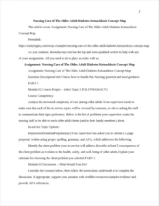 Nursing Care of The Older Adult Diabetes Ketoacidosis Concept Map β page 2
