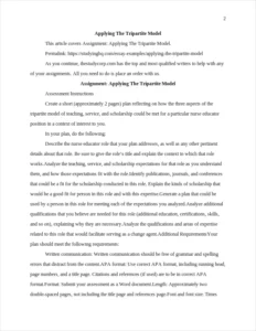 Applying The Tripartite Model – page 2