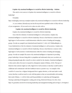 Explain why emotional intelligence is crucial for effective leadership β page 2