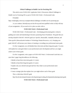 Ethical Challenges in Health Care for Practicing NPs – page 2