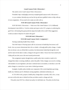 Grand Canyon Week 2 Discussion 1 β page 2