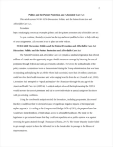 Politics and the Patient Protection and Affordable Care Act β page 2