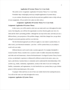 Application Of Systems Theory β page 2