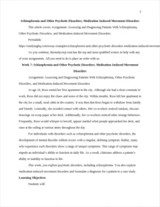 Schizophrenia and Other Psychotic Disorders; Medication-Induced Movement Disorders β page 2