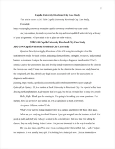 Capella University Riverbend City Case Study β page 2