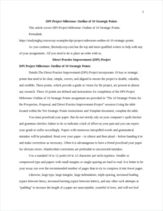 DPI Project Milestone: Outline of 10 Strategic Points β page 2