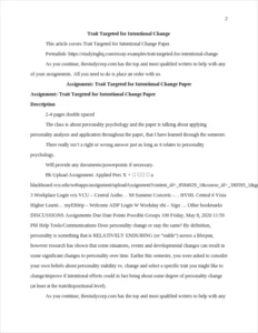 Trait Targeted for Intentional Change – page 2