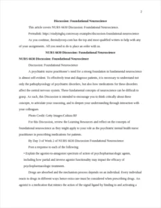 Discussion: Foundational Neuroscience β page 2