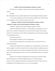 Capella University Brain Hemisphere Dominance Analysis β page 2