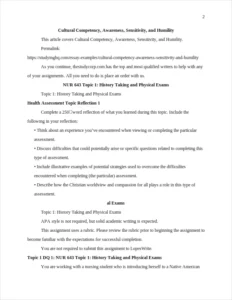 Cultural Competency β page 2