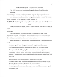 Application to Pragmatic Adequacy Group Discussion β page 2