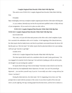 Complex Regional Pain Disorder White Male With Hip Pain – page 2