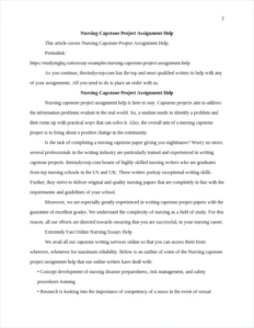 Nursing Capstone Project Assignment Help β page 2