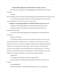 Nursing Metaparadigm and Culturally Proficient Nursing Care Essay – page 2