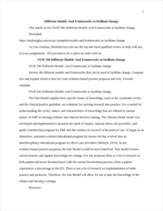 Models And Frameworks to facilitate change – page 2