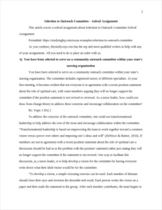 Selection to Outreach Committee – page 2