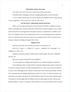 Global Policy Reform Discussion – page 2