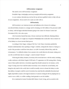 Zell Kravinsky Assignment – page 2