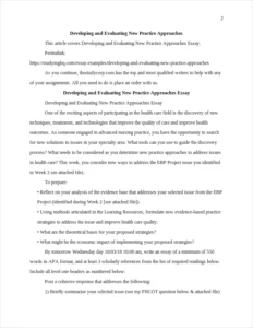 Developing and Evaluating New Practice Approaches – page 2