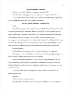 Topic 6 Assignment Telehealth β page 2