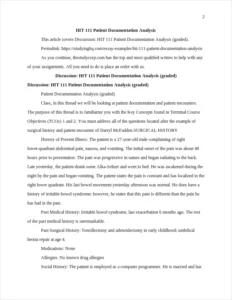 HIT 111 Patient Documentation Analysis – page 2