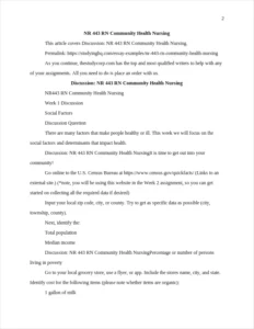 NR 443 RN Community Health Nursing – page 2