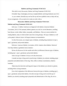 Diabetes and Drug Treatments NURS 6521 β page 2