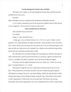 Nursing Management During Labor and Birth – page 2