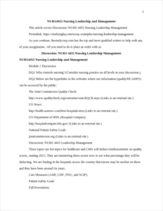 Nursing Leadership and Management – page 2