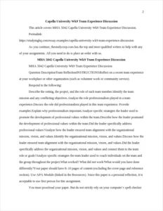 Capella University Wk9 Team Experience Discussion β page 2