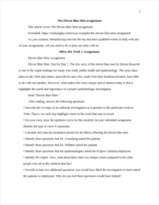 Eleven Blue Men assignment – page 2
