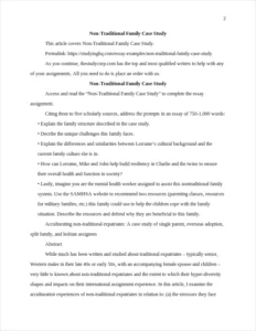 Non-Traditional Family Case Study – page 2