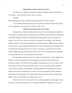 Clinical Theory Practice of the 21st Century – page 2