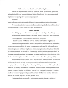 Difference between Clinical and Statistical Significance – page 2