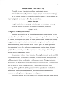 Strategies to Close Theory Practice Gap β page 2