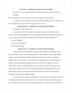Transitions for patient with chronic illness – page 2