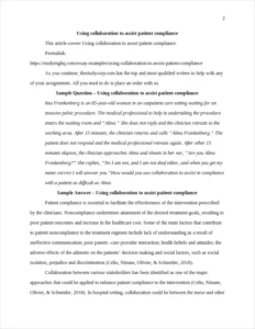 Using collaboration to assist patient compliance β page 2