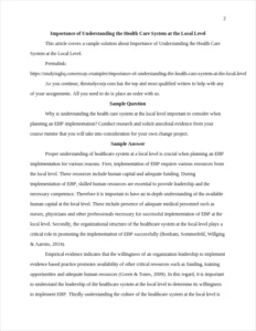 Importance of Understanding the Health Care System at the Local Level β page 2