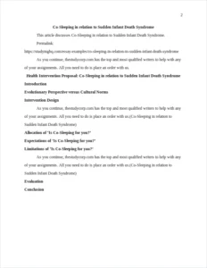 Co-Sleeping in relation to Sudden Infant Death Syndrome β page 2