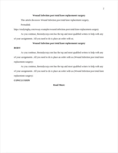 Wound Infection post total knee replacement surgery β page 2
