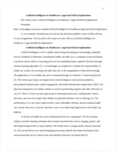 Artificial Intelligence in Healthcare: Legal and Ethical Implications – page 2