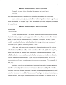 Effects of Medical Marijuana on the School Nurse – page 2
