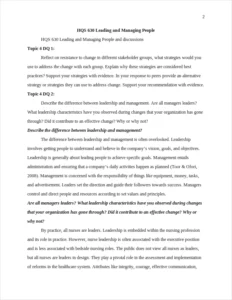 HQS 630 Leading and Managing People – page 2